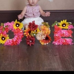 1st Birthday Number ONE letters